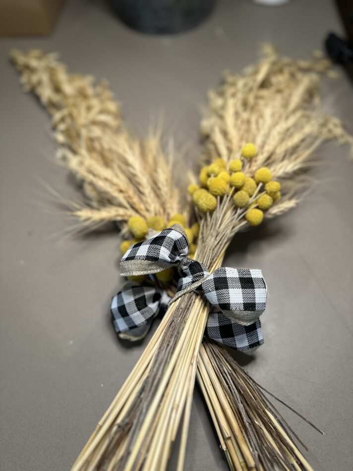 Paddock Posies - Two Mixed Bunches of Billy Buttons, Wheat and Oats (inc domestic postage)