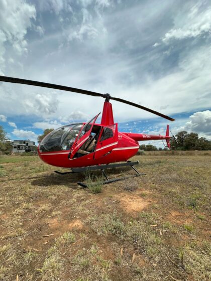 helicopter at callubri station